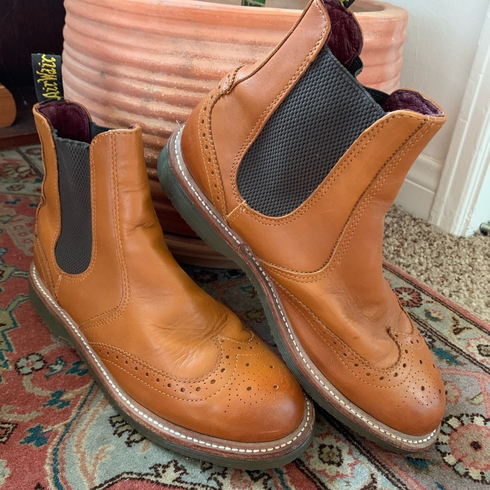Dr. Martens Flo Brogue Chelsea Boots